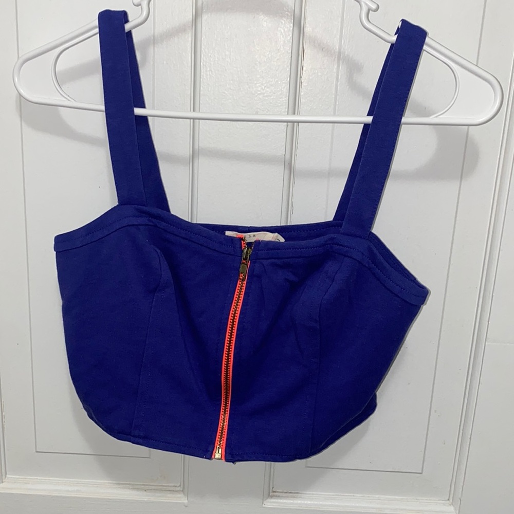 Purple crop top